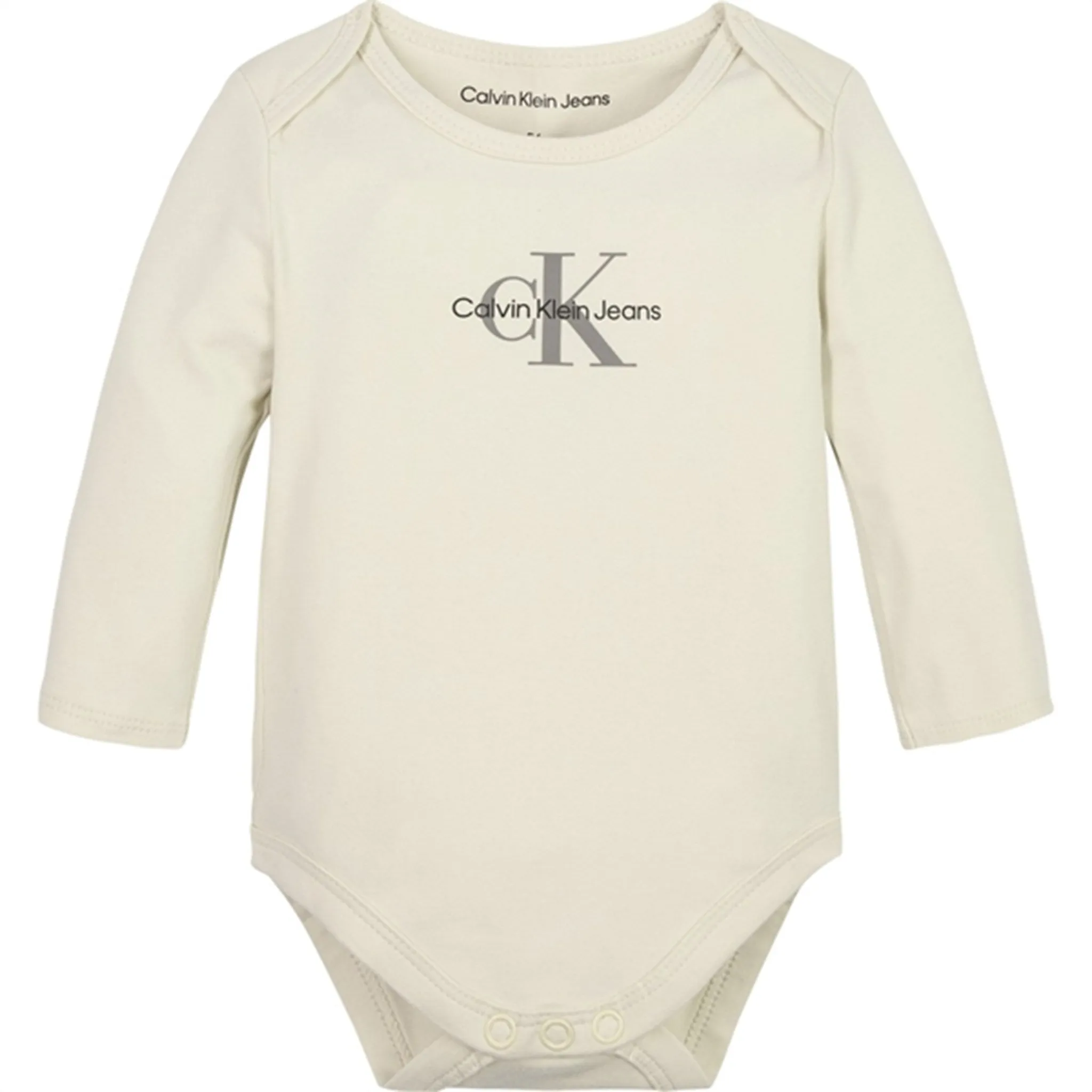 Alluring Calvin Klein Monogram Ls Body Whitecap Gray Fashion