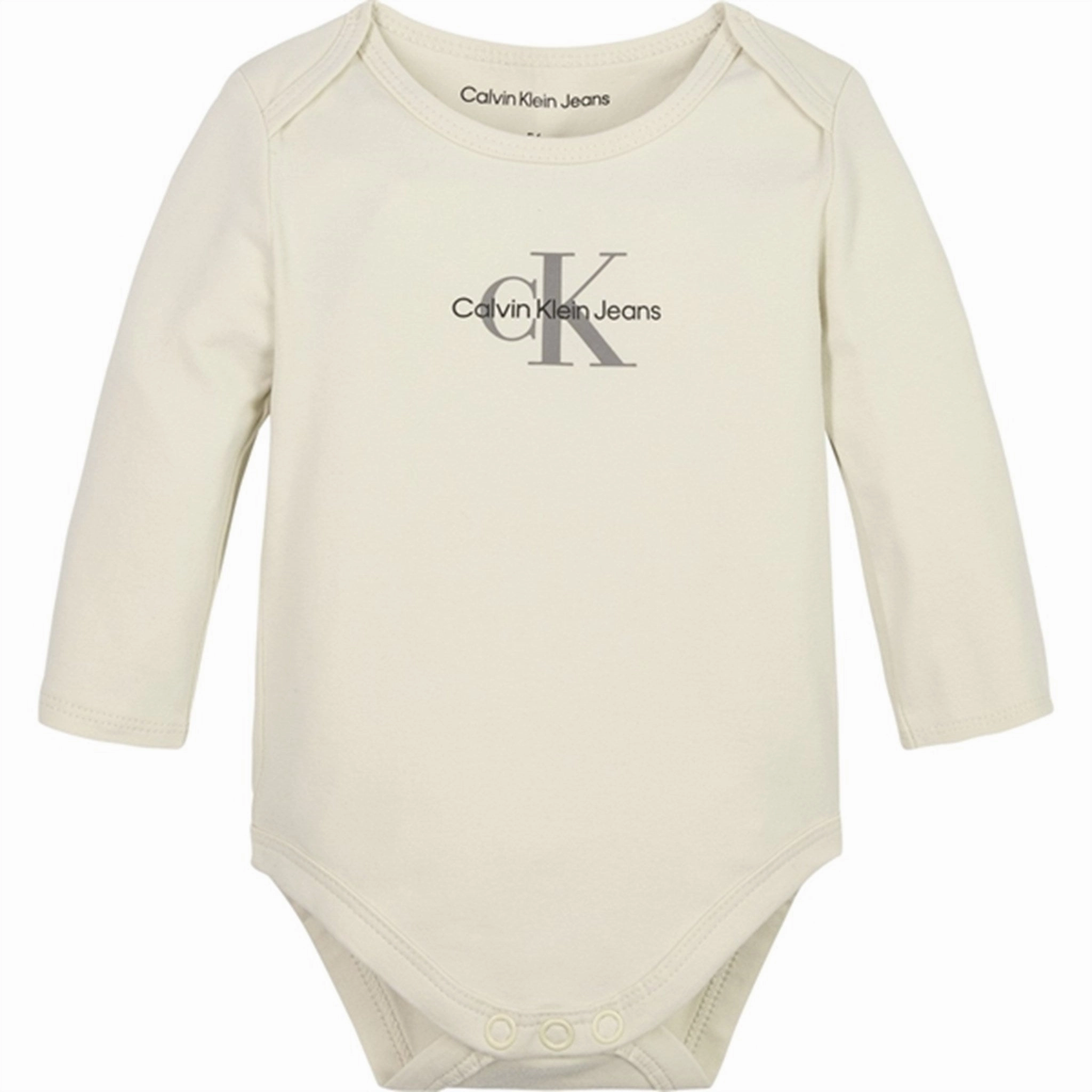 Universal Calvin Klein Monogram Ls Body Whitecap Gray Precious