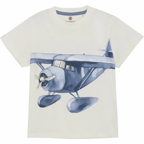 Alluring En Fant Egret T-Shirt Slub Sumptuous