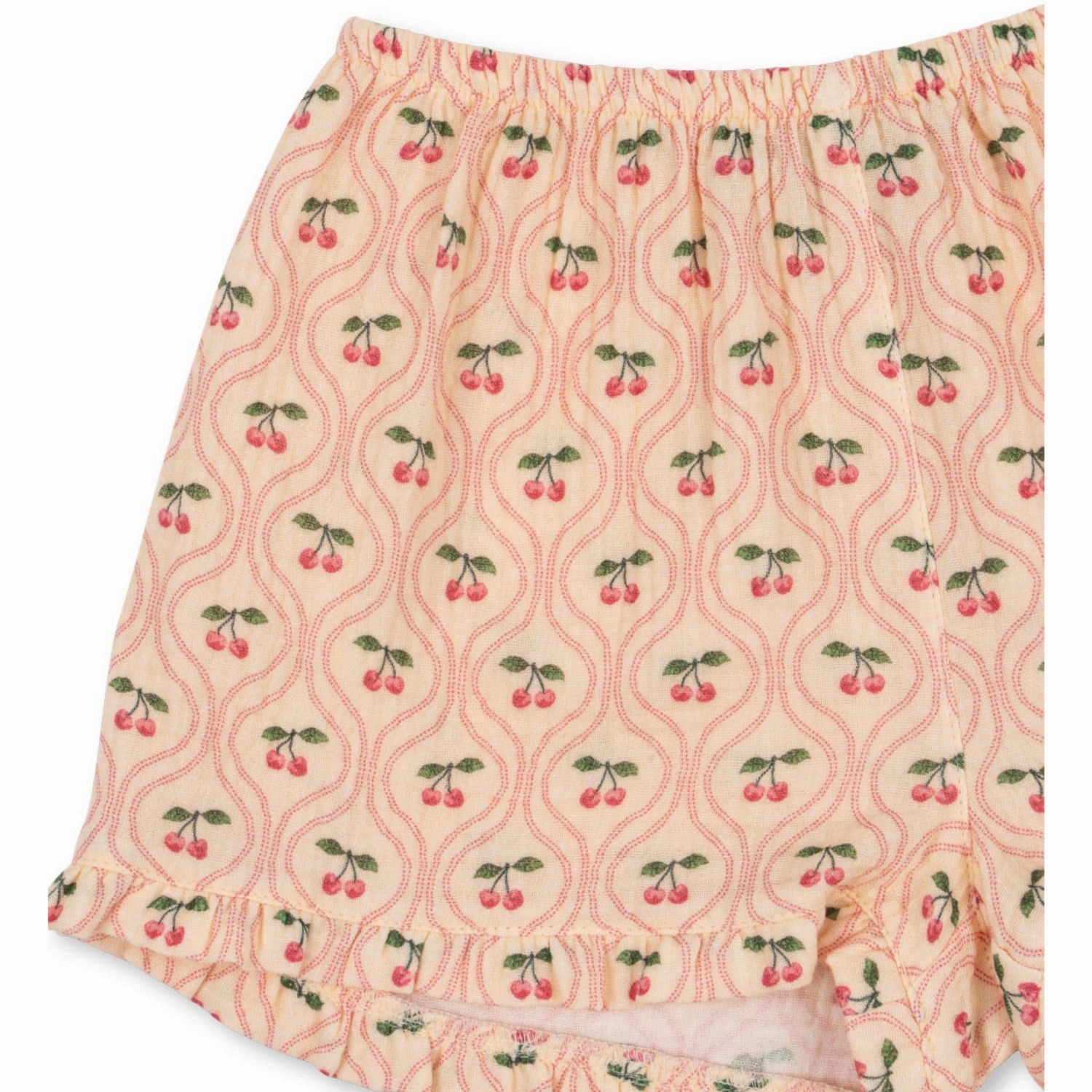 Alluring Konges Sljd Cherry Pink Motif Coco Shorts Gots