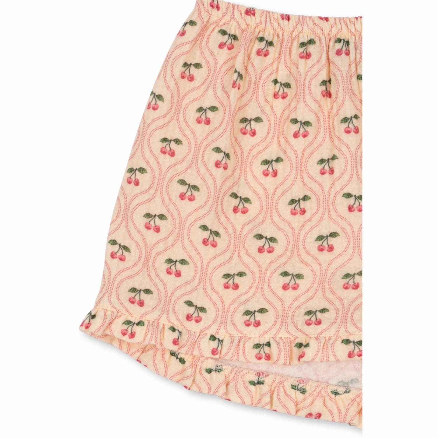 Alluring Konges Sljd Cherry Pink Motif Coco Shorts Gots
