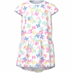 Alluring Name It Bright White Butterfly Vigga Dress F1 Noos Respected