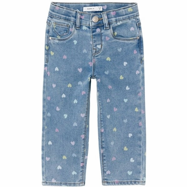 Trend Name it Medium Blue Denim Hearts Bella Mom Jeans Majestic