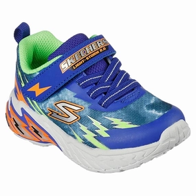 Alluring Skechers Lights Storm 2.0 Sneakers Blue Lime Genuine