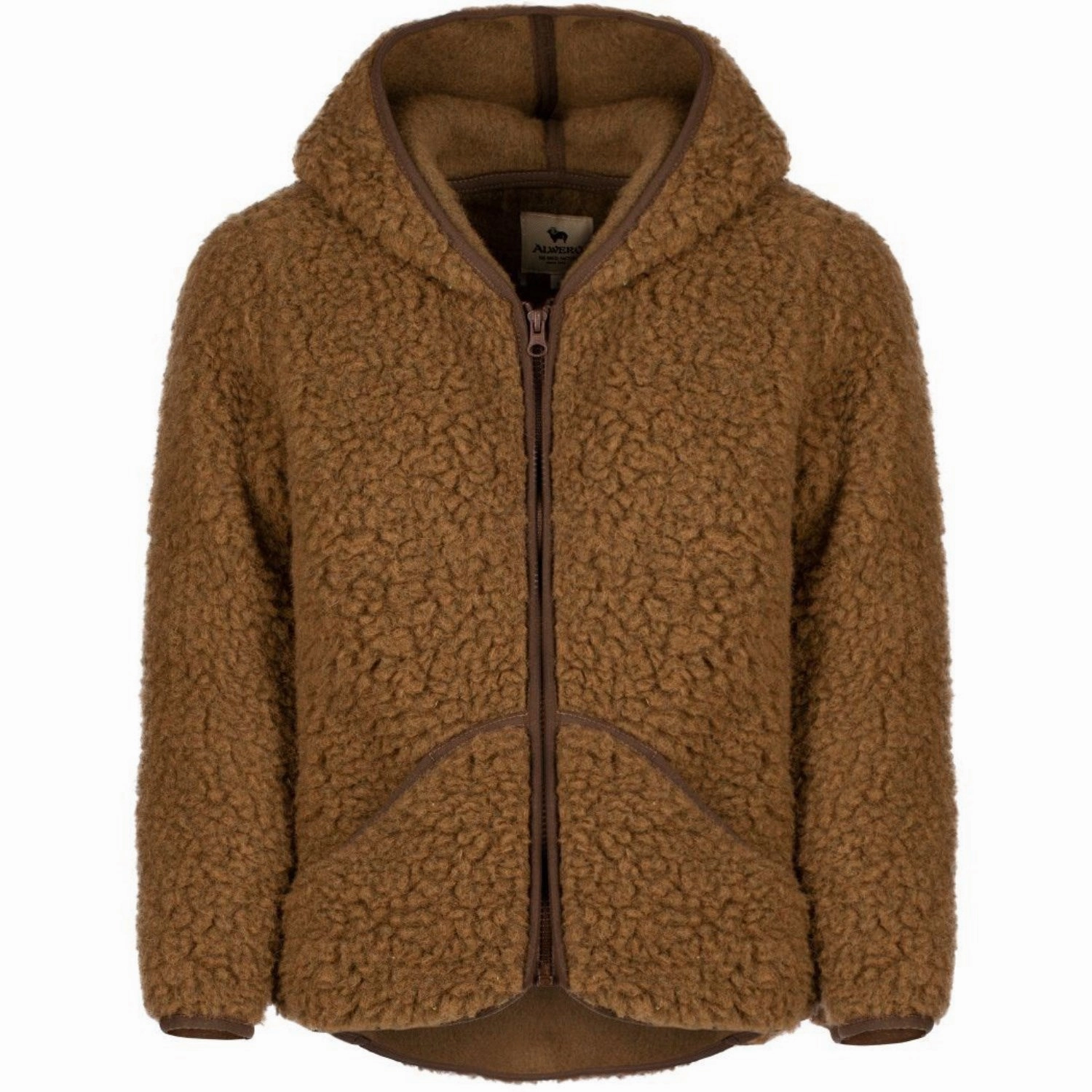 Alwero Brown Jacket Cardigan Mody Velvet Laid-back