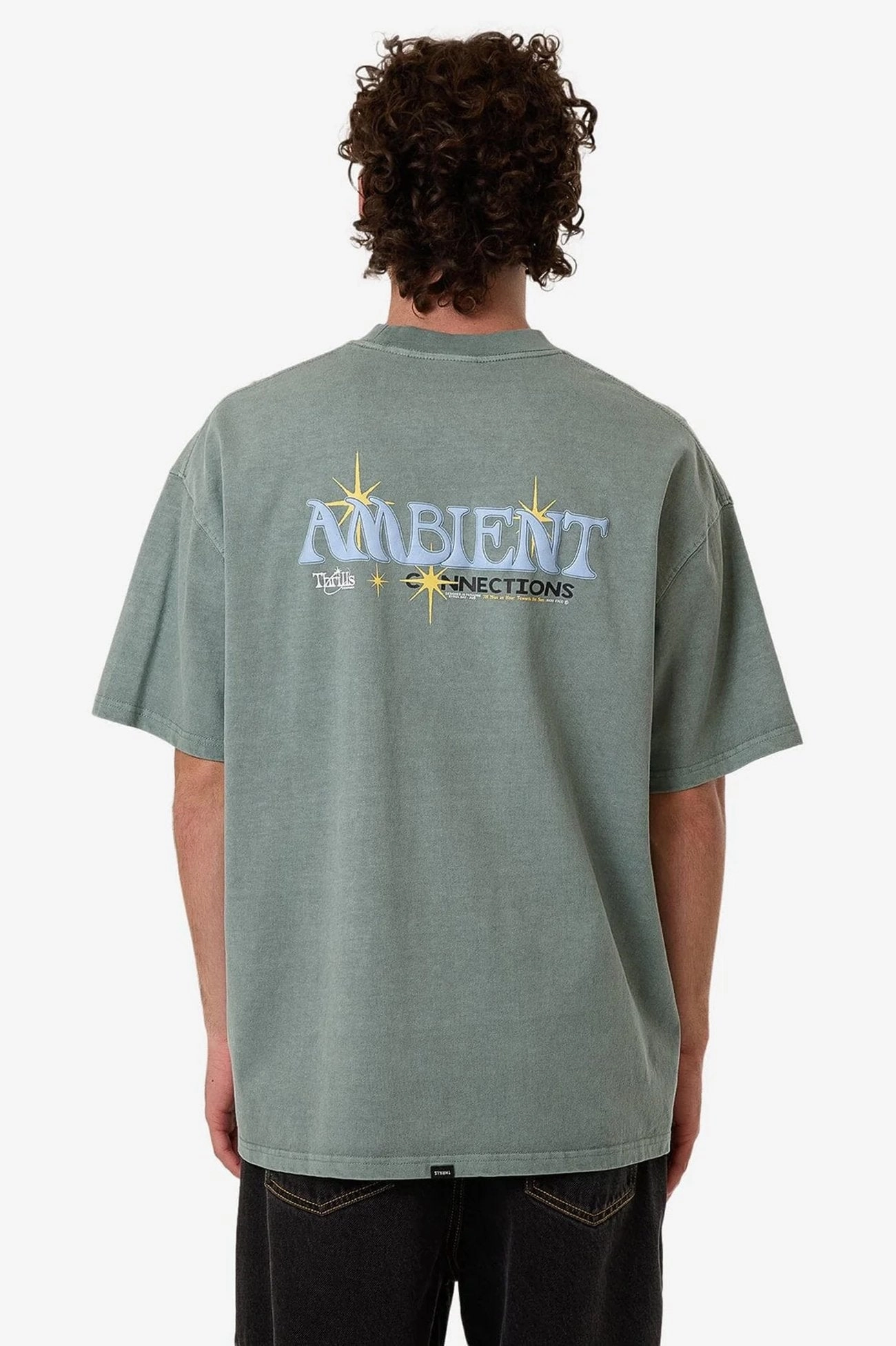 Ambient Connections Box Fit Oversize Tee Chinois Green vilebrequin sale