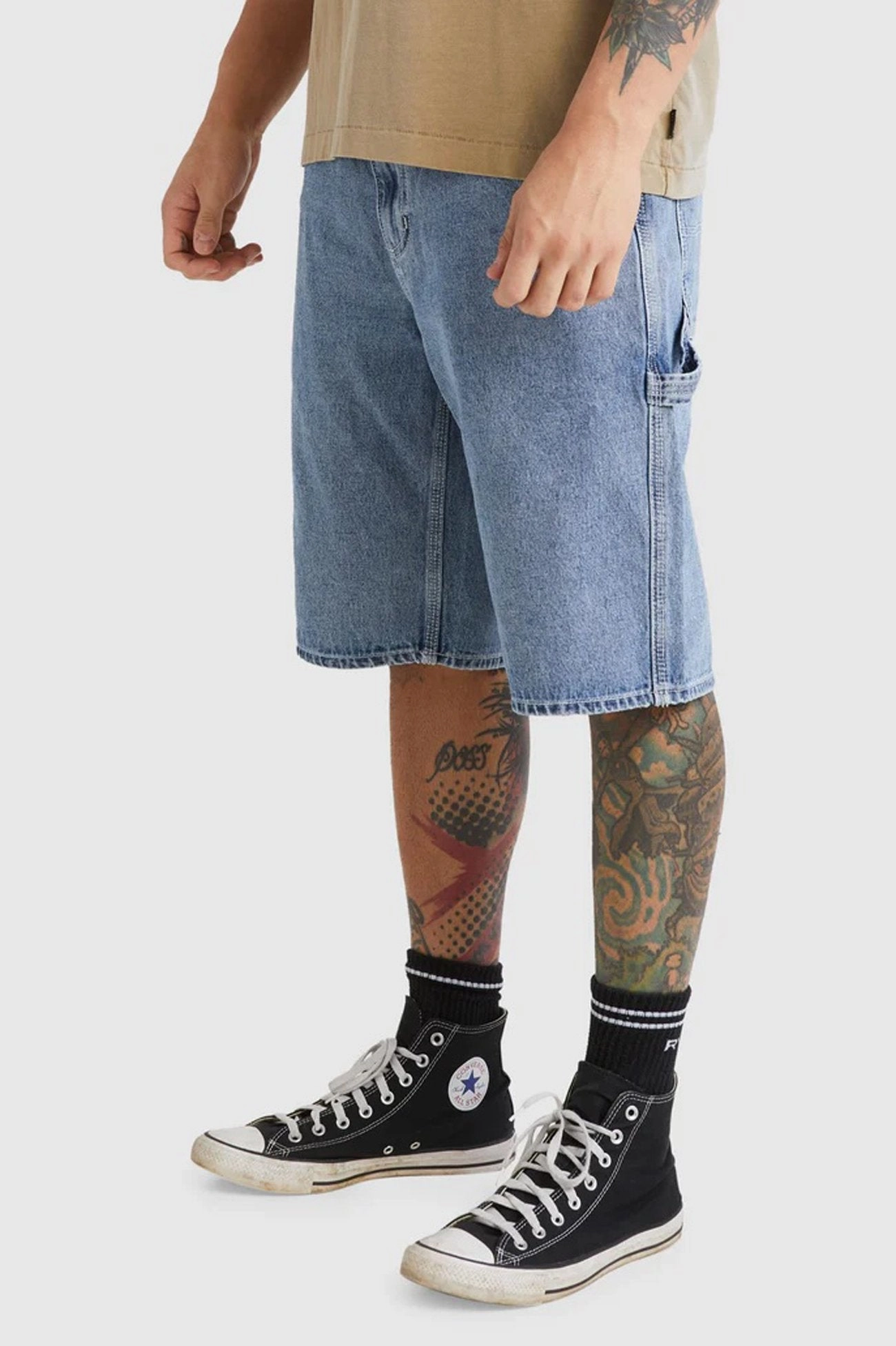 Americana Denim Short Broken Blue Wash sale washing machine