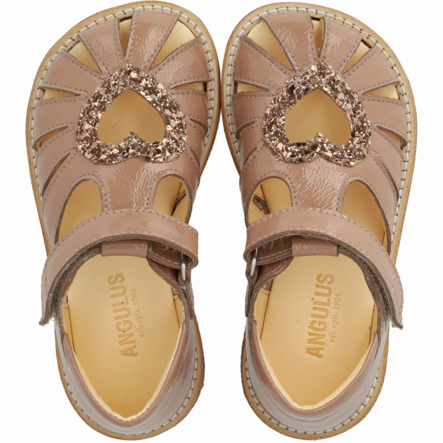 Angulus Clay/Clay Glitter Hjertesandal Med Glitter Hjerte Walking shoes