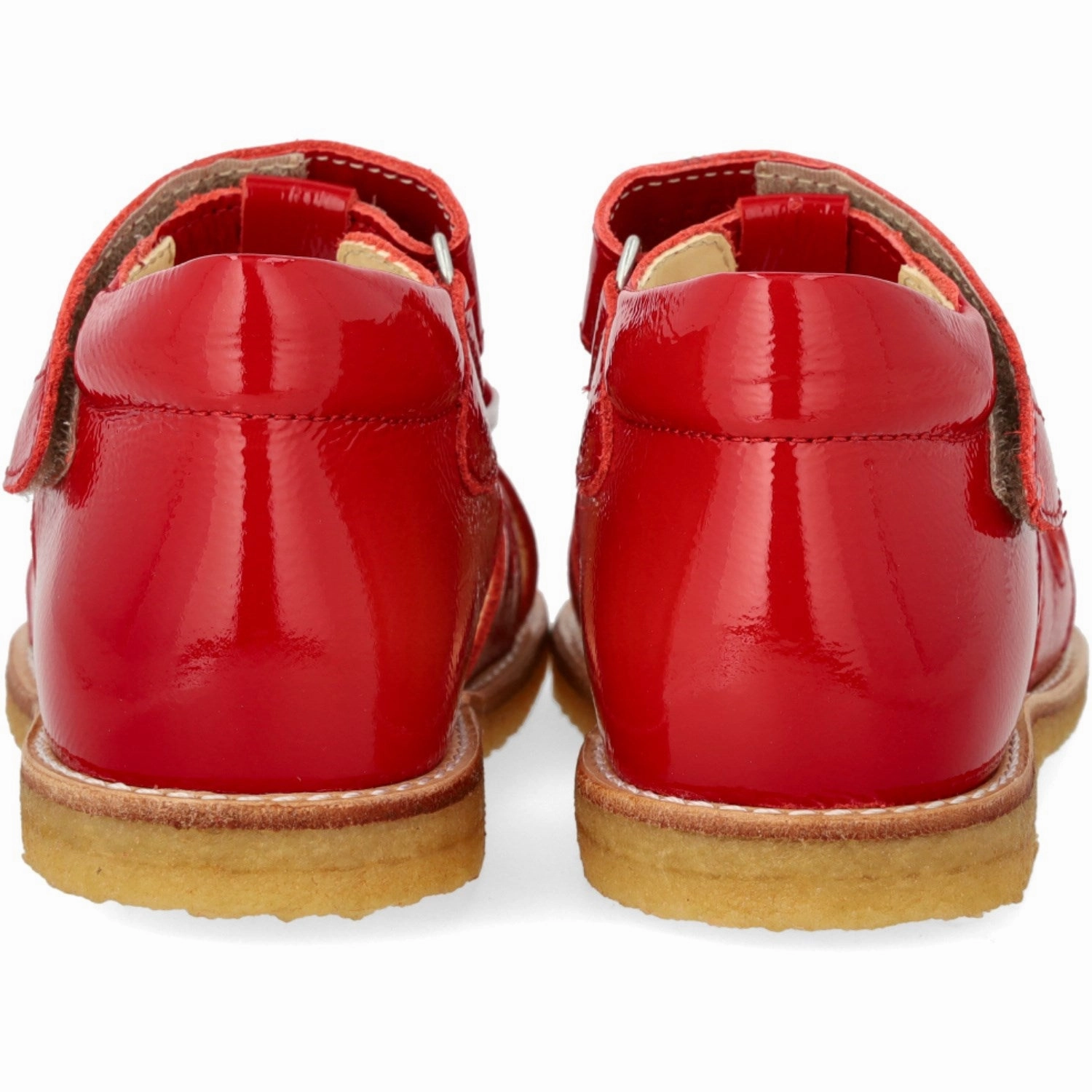 Angulus Dark Red Beginner Sandal with Bow and Velcro Closure Rubber soles