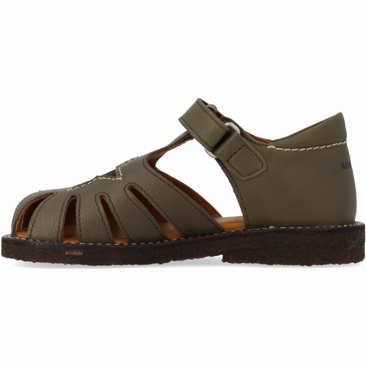 Angulus Forrest/Marshland print Leathersandal Med Stjernedetalje Brogues