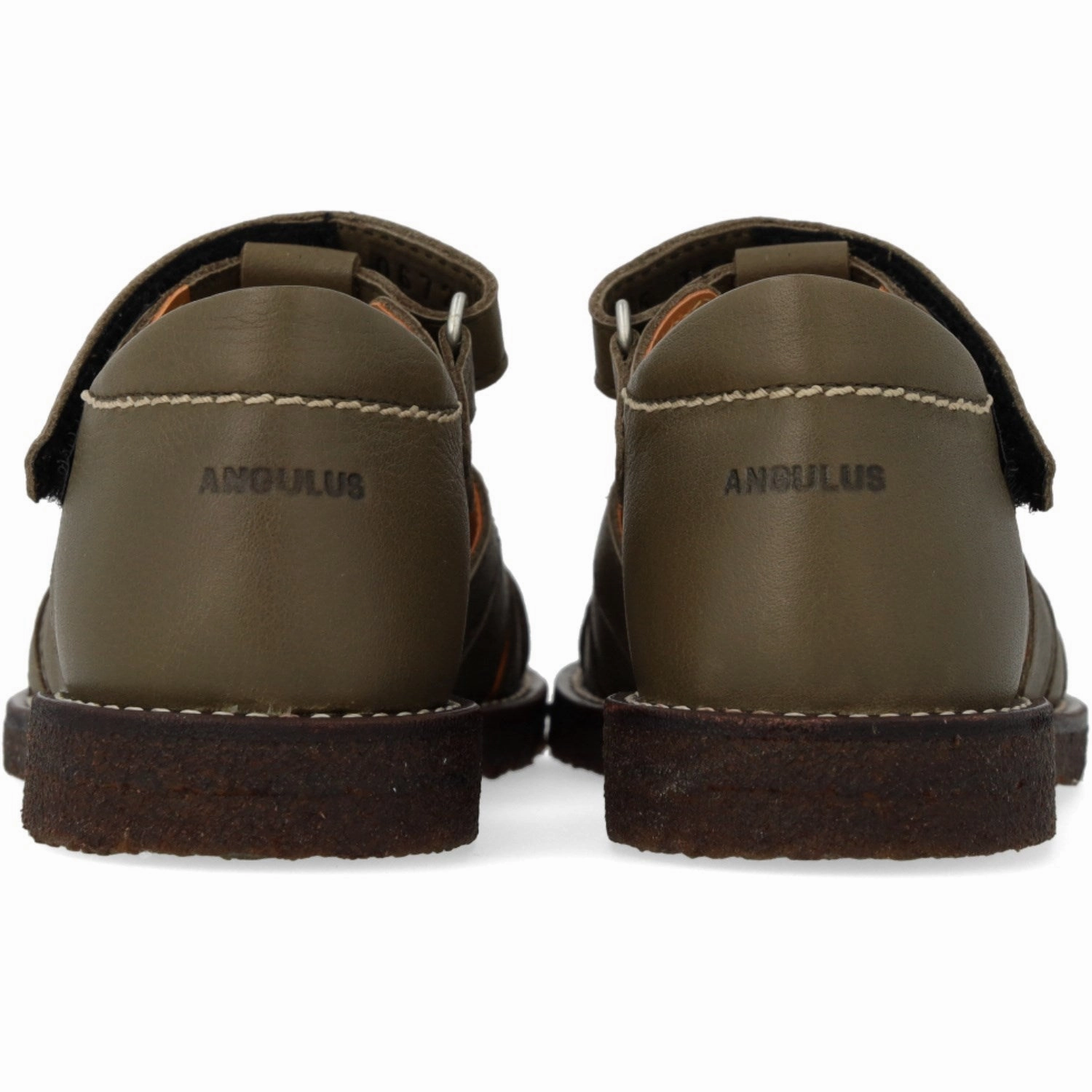 Angulus Forrest/Marshland print Leathersandal Med Stjernedetalje Brogues