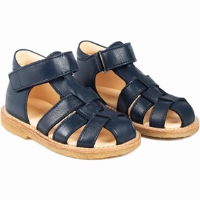 Angulus Navy Beginner Sandal Med Velcro Closure Low-top shoes Minimalist shoes