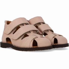 Angulus Rosebud Beginner Sandal Med Kontrast Hjertebroderi Supportive shoes Flats