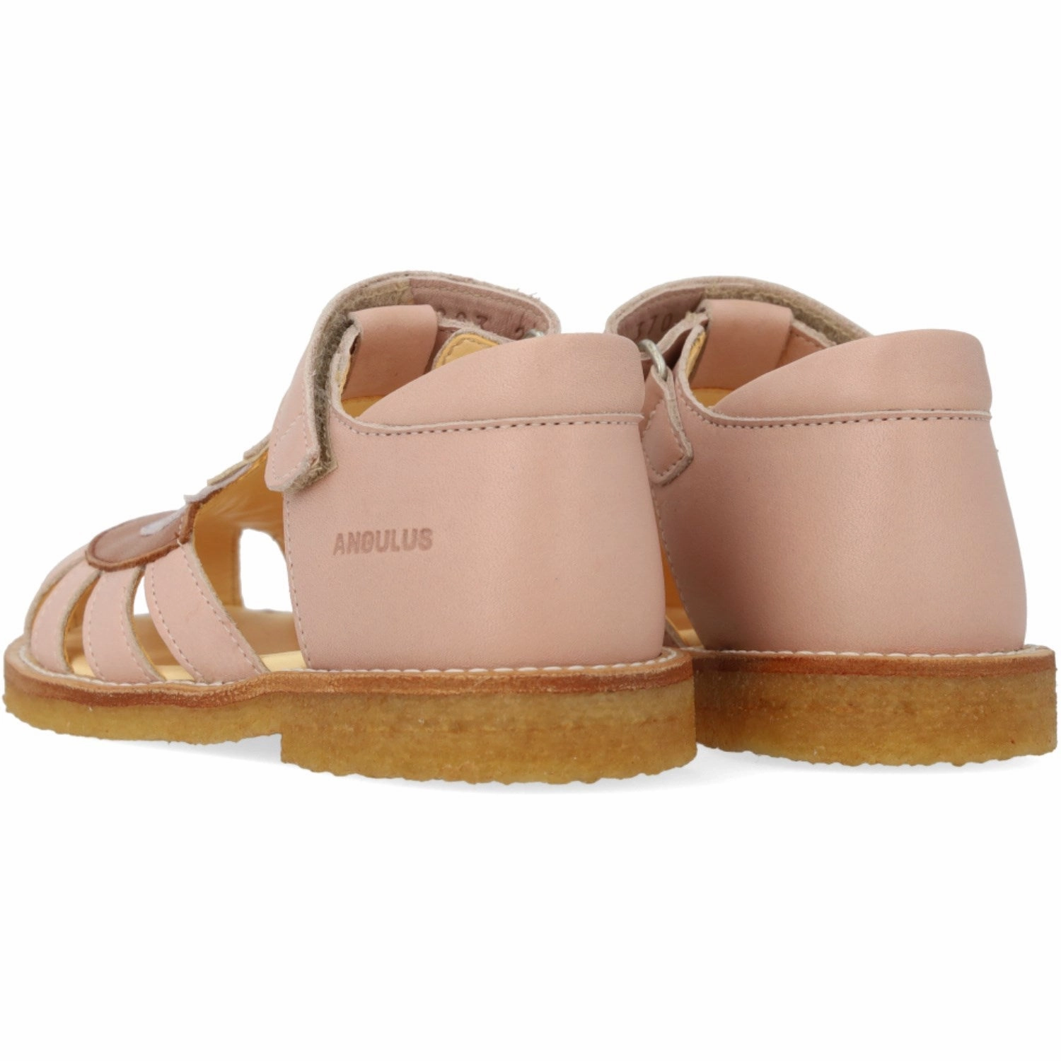 Angulus Rosebud/Clay/Lilac Colourblock Regnbuesandal Med Velcro Boots