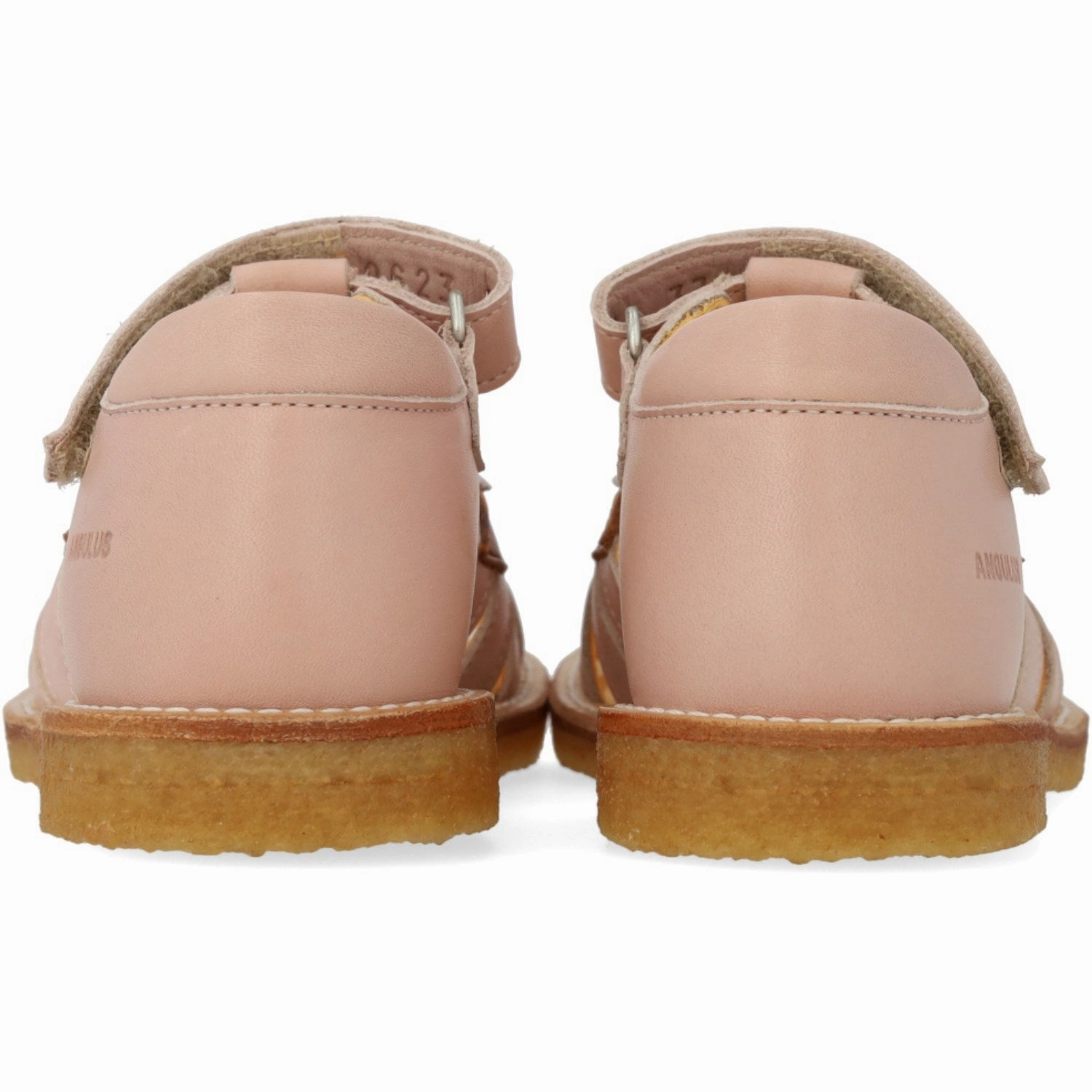 Angulus Rosebud/Clay/Lilac Colourblock Regnbuesandal Med Velcro Boots