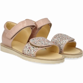 Angulus Rosebud/Rosebud Glitter Laksandal Med Funklende Glitterdetalje Limited edition shoes Arch support