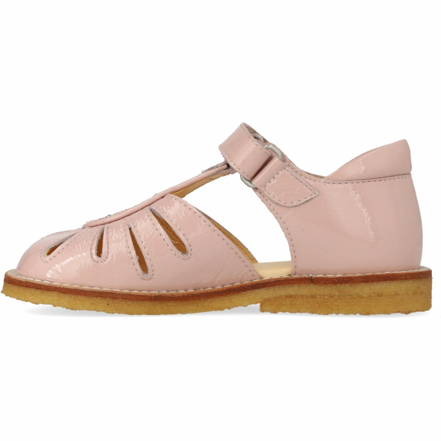 Angulus Rosebud/Rosebud Glitter Sandal with Drop Detail in Sparkling Glitter Dance shoes