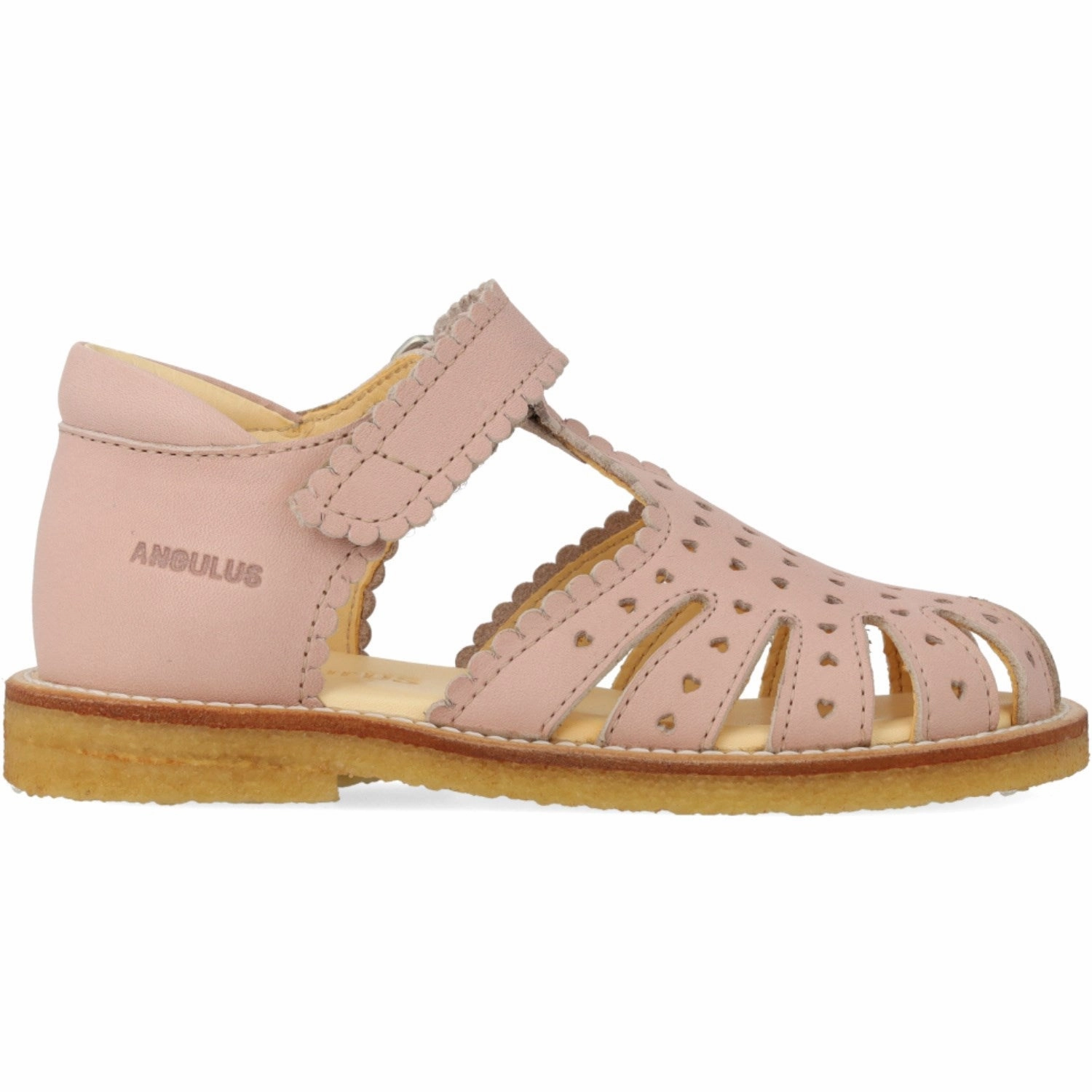 Angulus Rosebud Sandal Med Mini-Hjerter Og Velcro Closure Athletic shoes