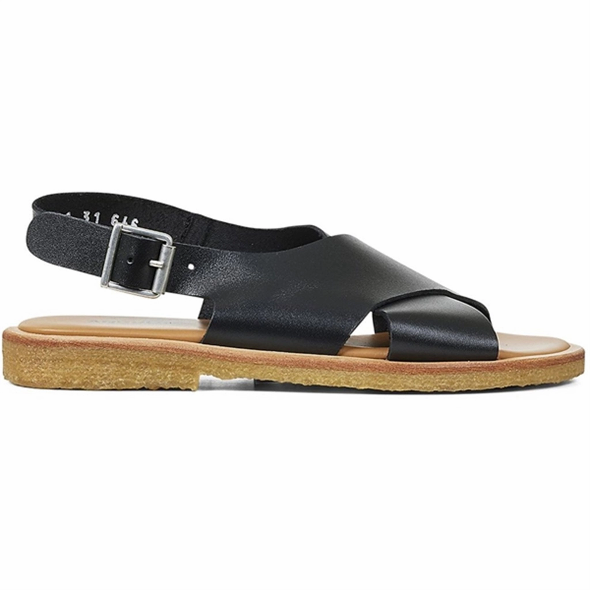 Angulus Sandal W. Buckle Black Embellished shoes