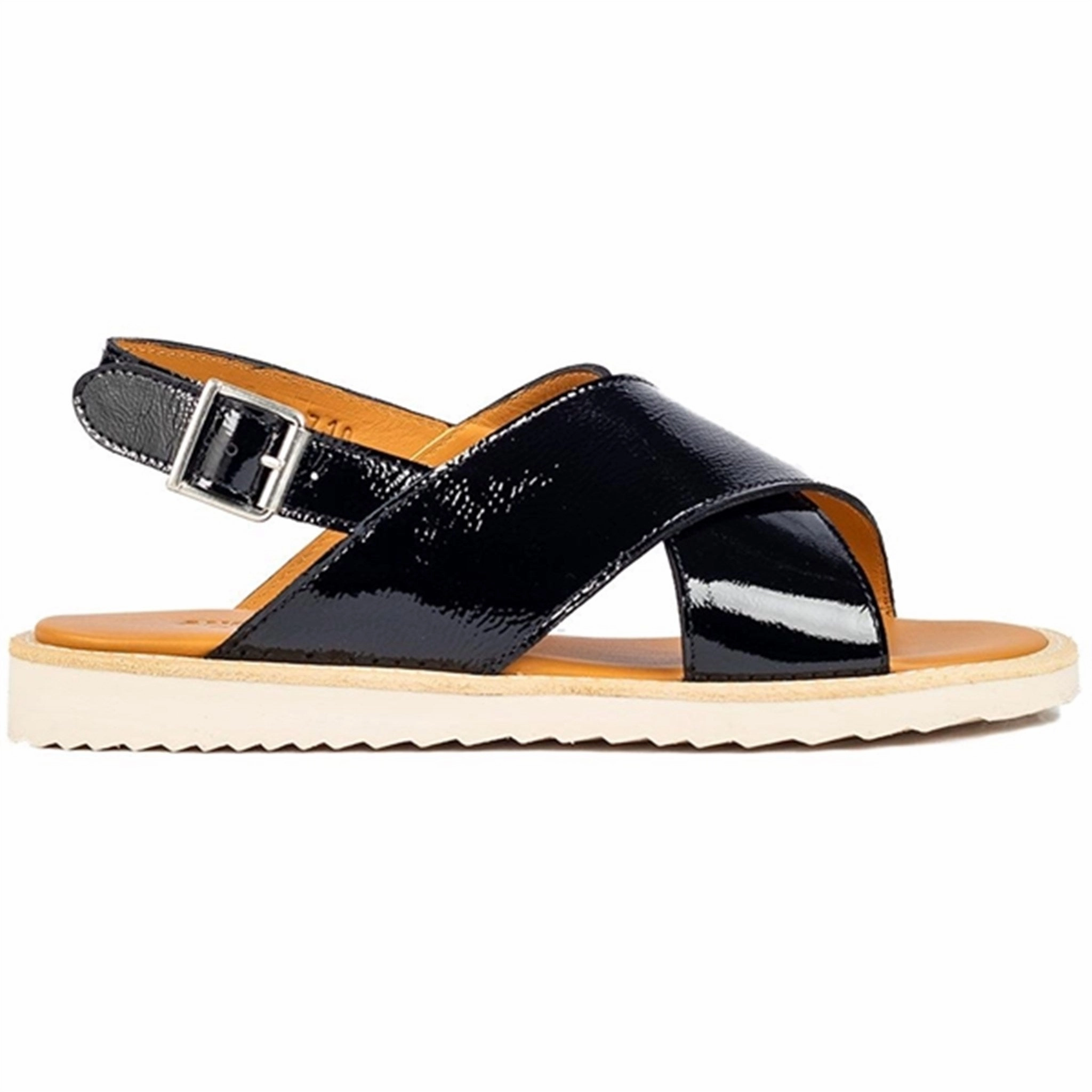 Angulus Sandals Black Moccasins