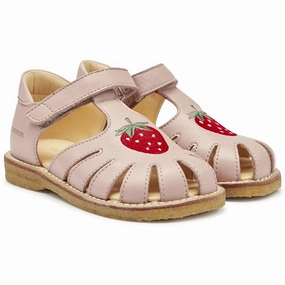 Angulus Sandals Rose Leather shoes Moccasins