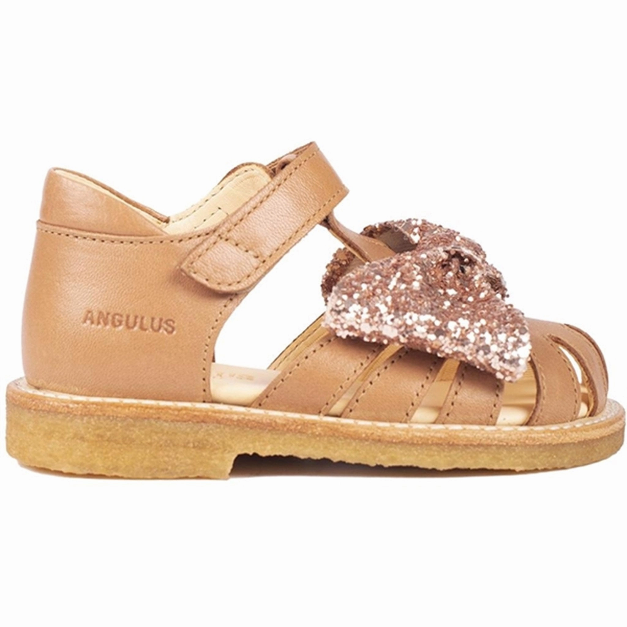 Angulus Starter Sandals Almond/Maple Glitter Running shoes