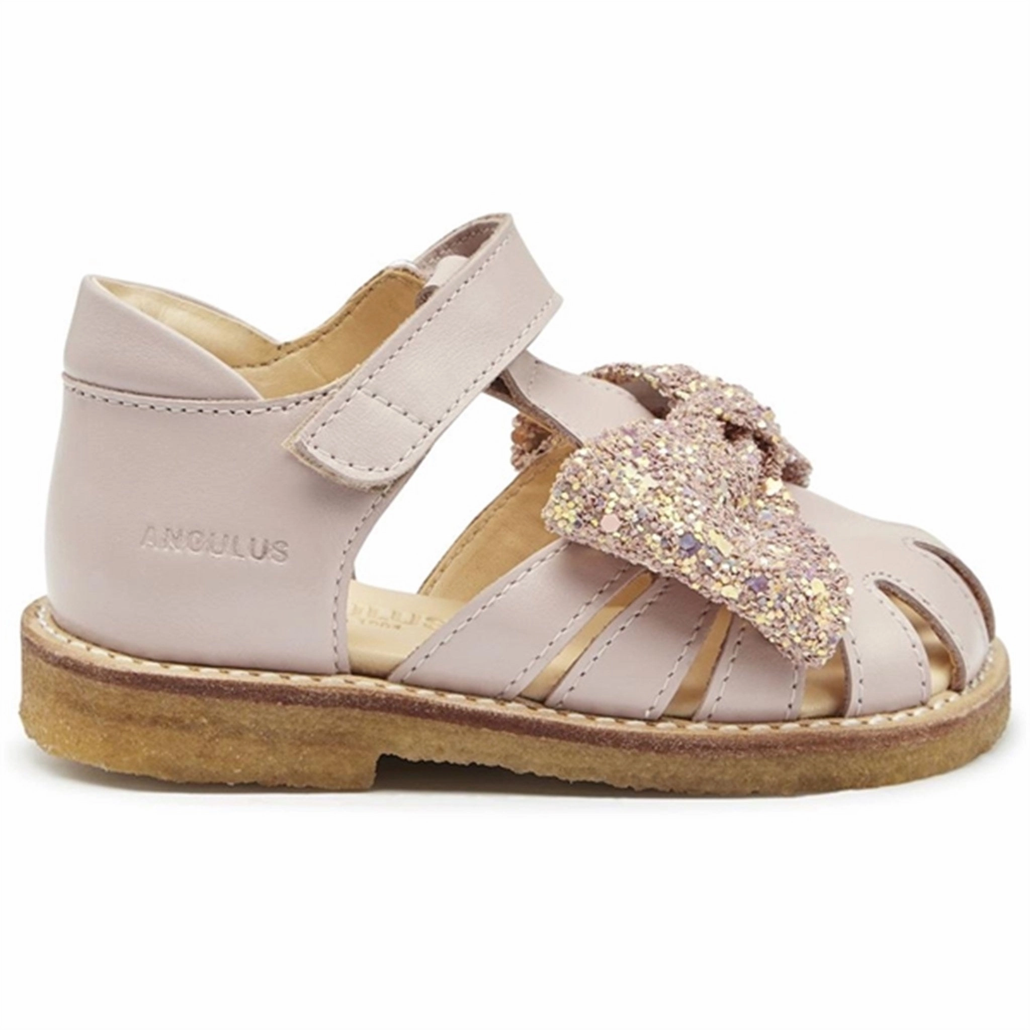 Angulus Starter Sandals Pale Rose/Rose Glitter Durable shoes