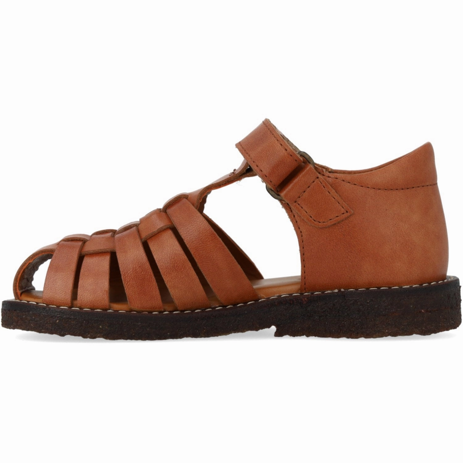 Angulus Tan Braided Leathersandal Mesh shoes