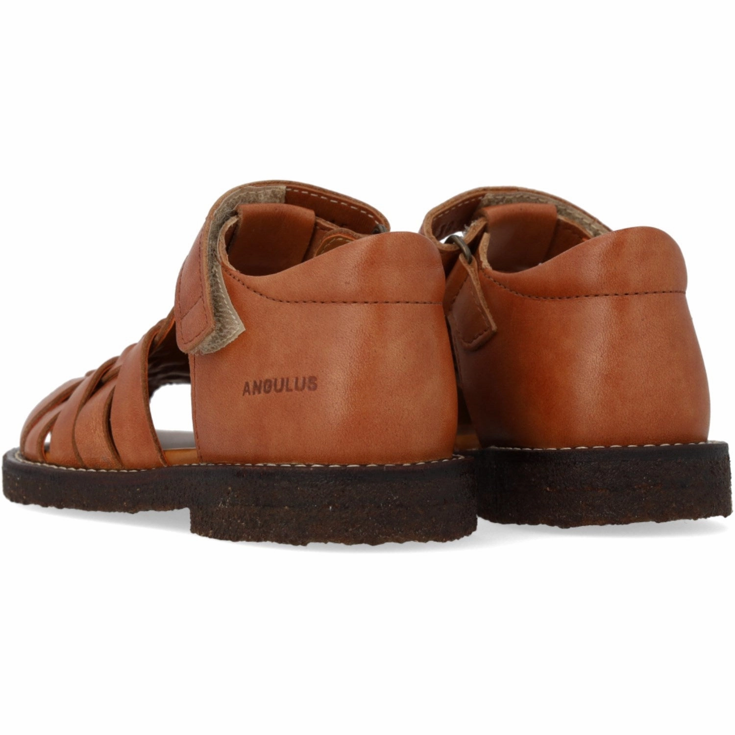 Angulus Tan Braided Leathersandal Mesh shoes