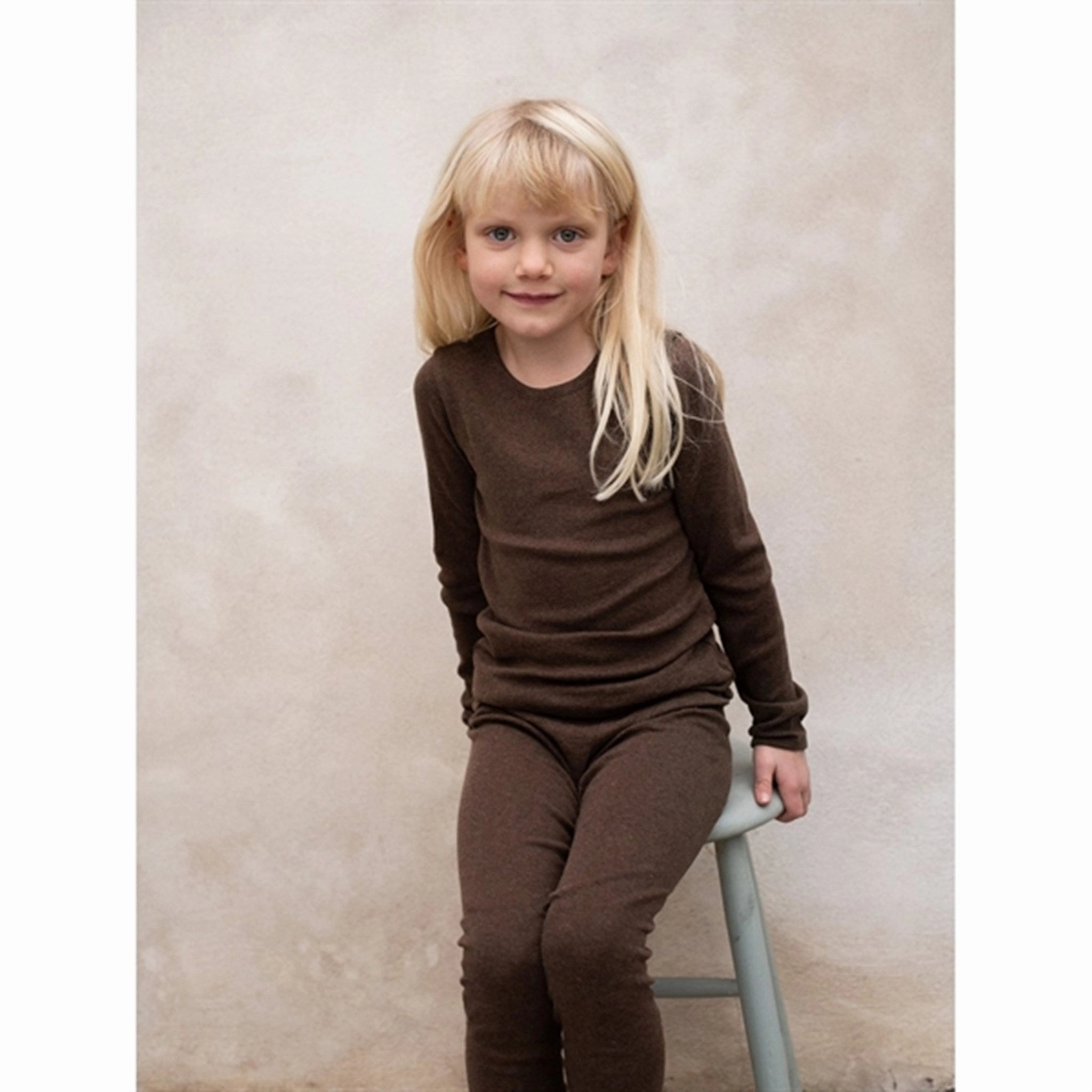 Serendipity Chestnut Slim Blouse Iconic Impeccable