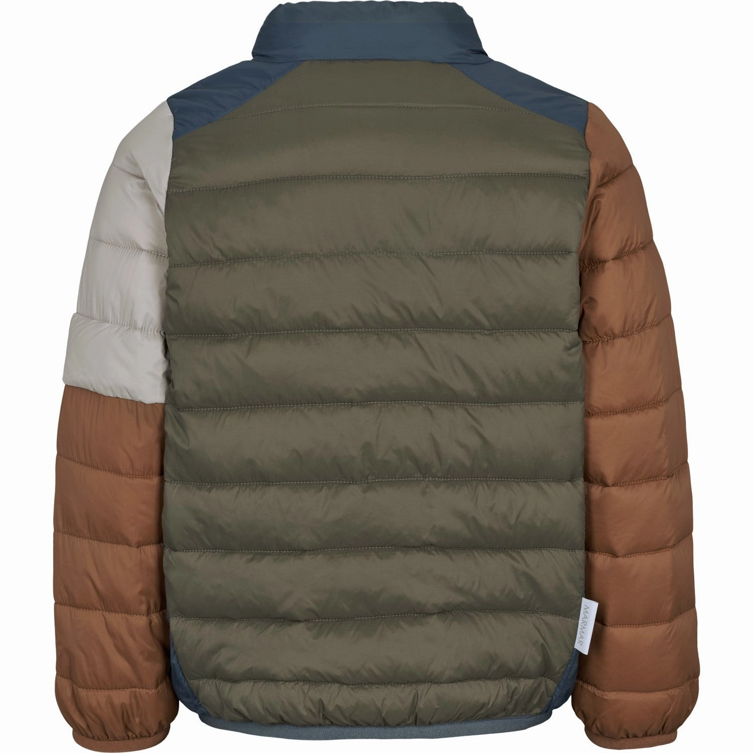 Applique MarMar Vegan Puffer Shaded Blue Block Owe Jacket
