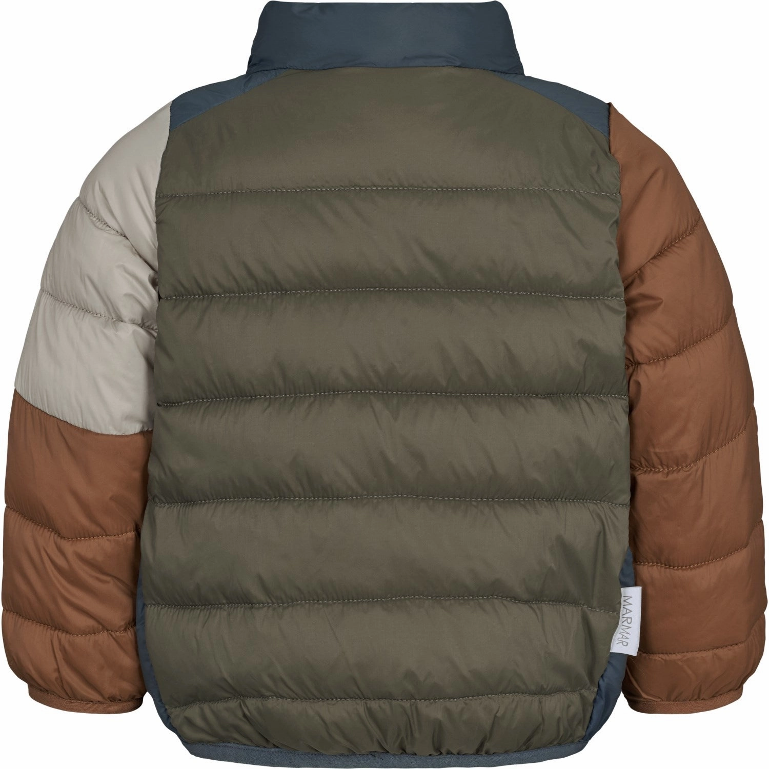 Applique MarMar Vegan Puffer Shaded Blue Block Owe Jacket