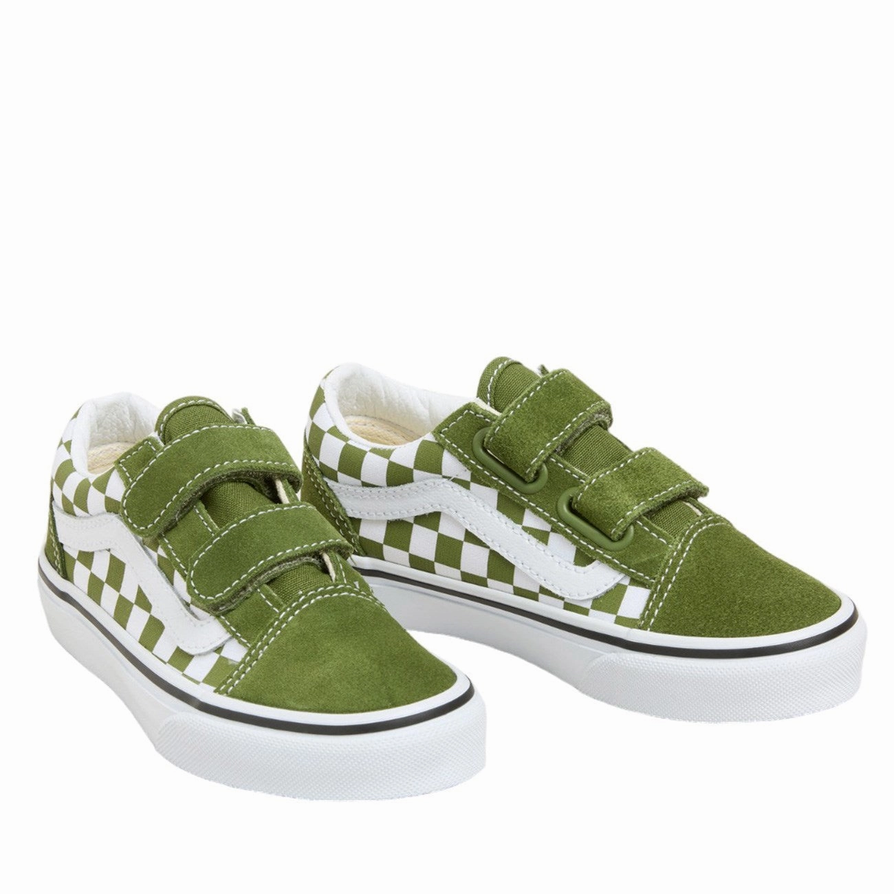 Arch support VANS COLOR THEORY CHECKERBOARD PESTO Old Skool Neutral Checkerboard Trendy shoes