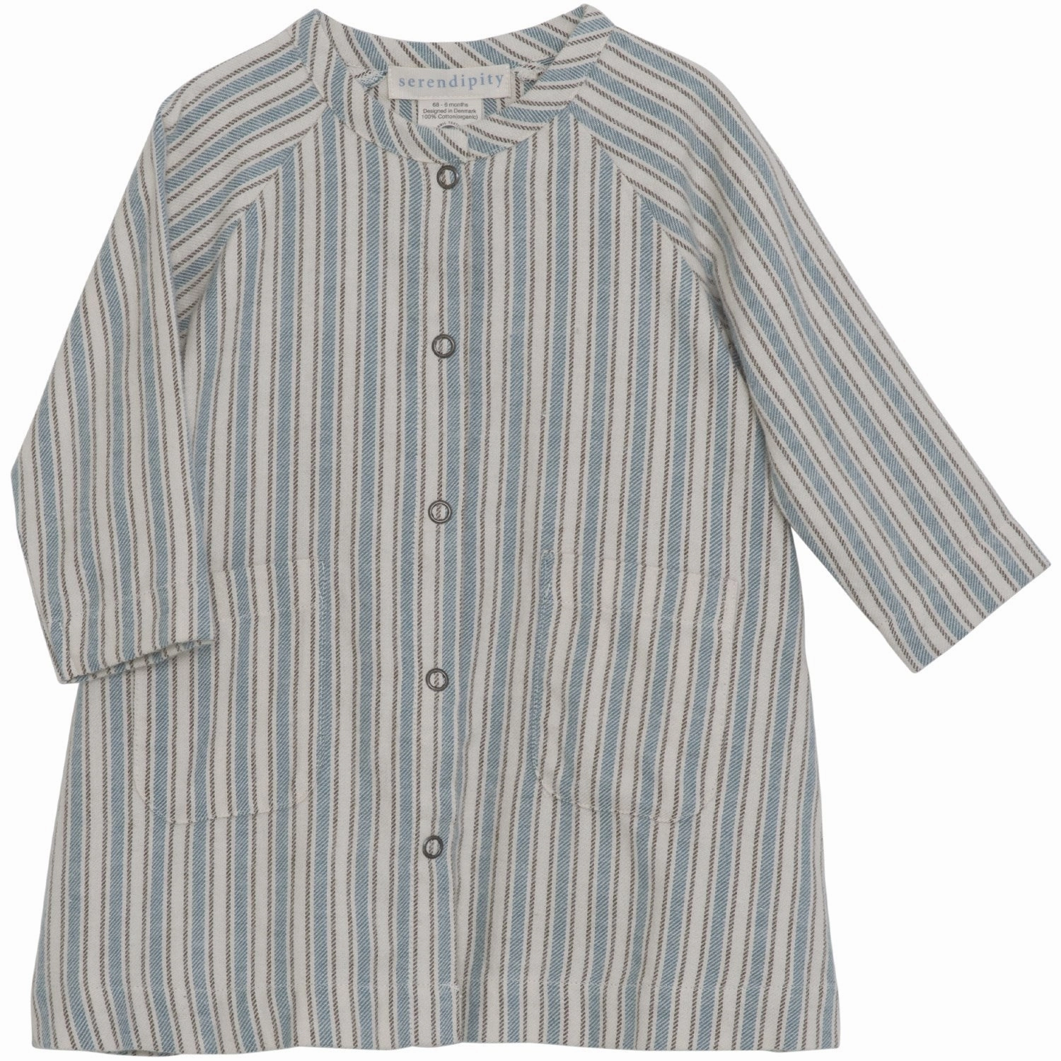 Serendipity Arctic Stripe Brushed Dress Majestic Luxurious