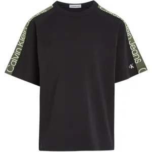 Artisanal Calvin Klein Ckj Tape Ss T-shirt Ck Black Coveted