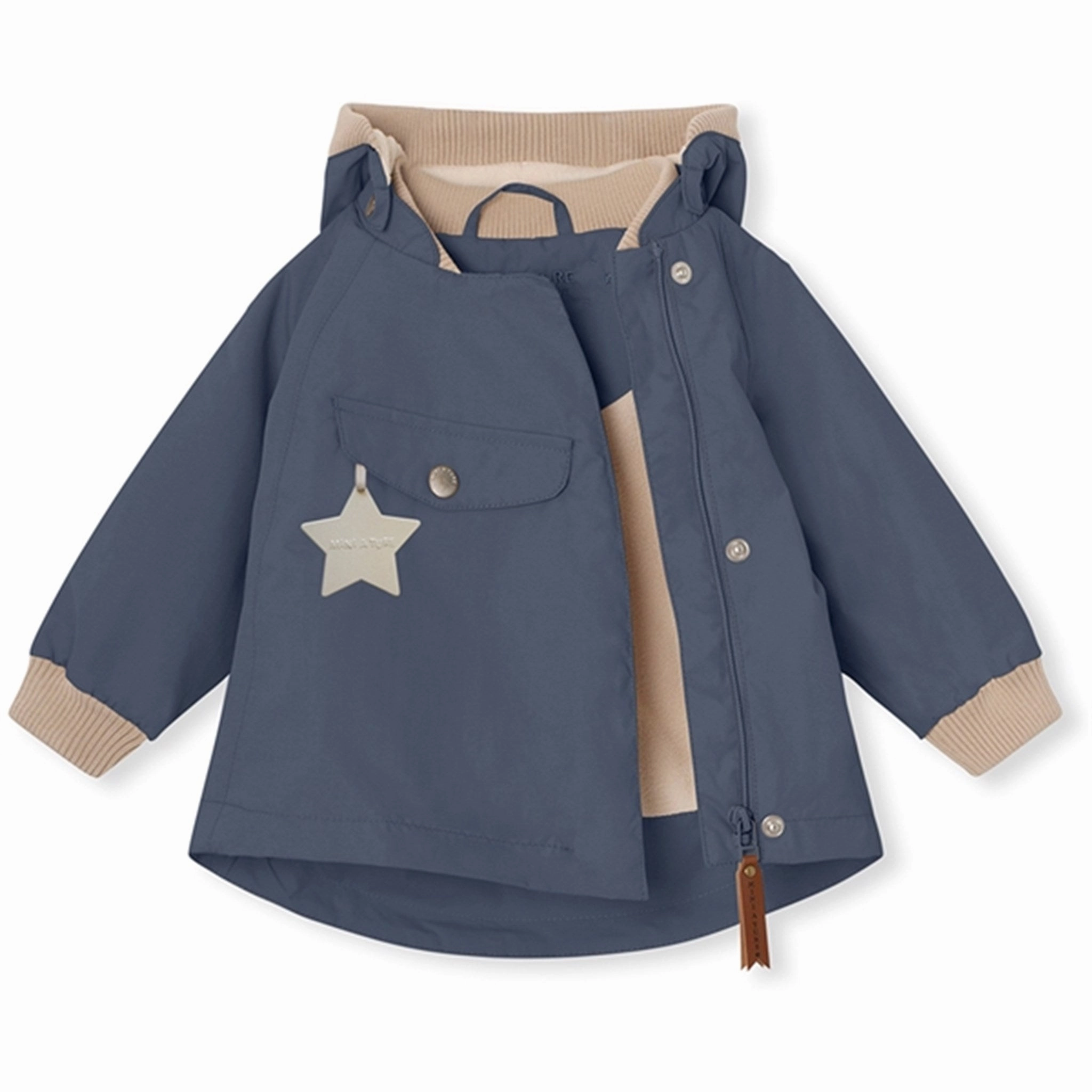 Artisanal MINI A TURE WAI Spring Jacket w/Fleece Lining Ombre Blue