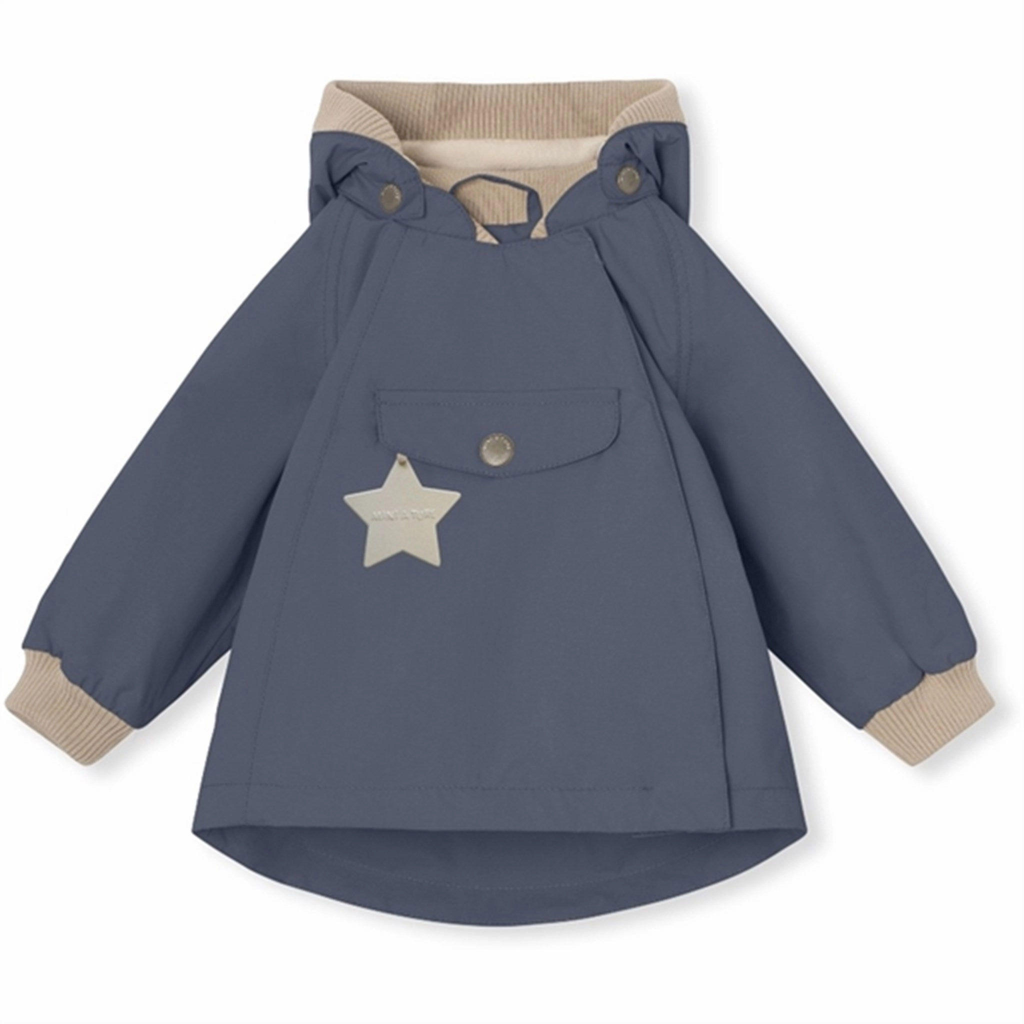 Artisanal MINI A TURE WAI Spring Jacket w/Fleece Lining Ombre Blue Texture