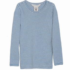 Artisanal Serendipity Azur/Ecru Slim Blouse Stripe Majestic
