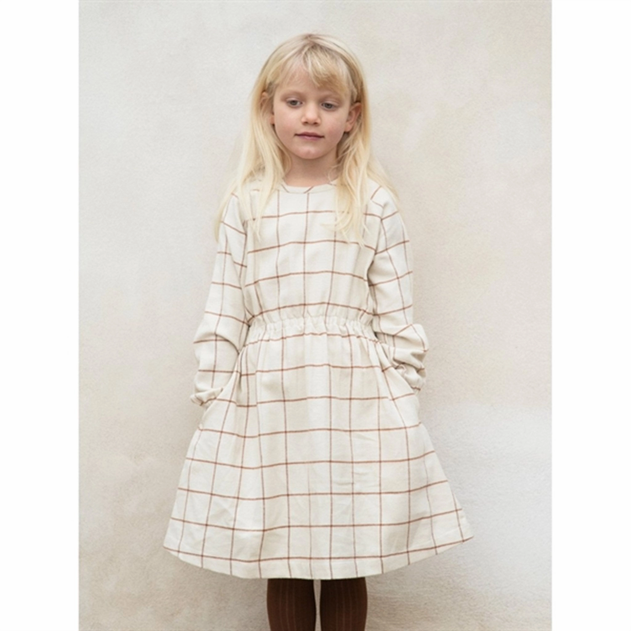 Artisanal Serendipity Chocolatechecks Brushed Dress Stylish