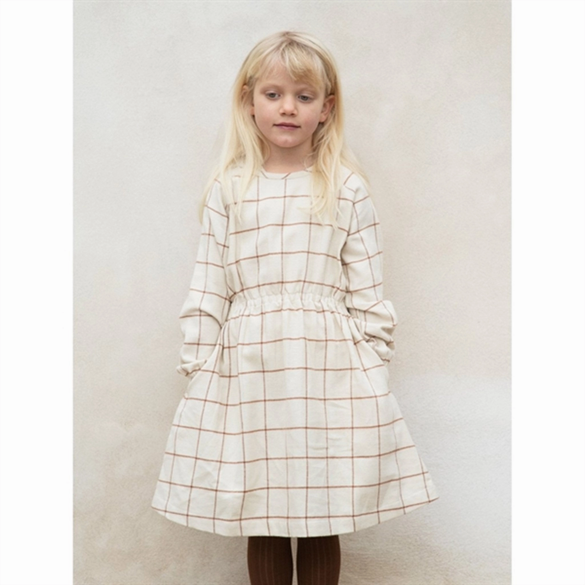 Serendipity Chocolatechecks Brushed Dress Refined Craftsmanship