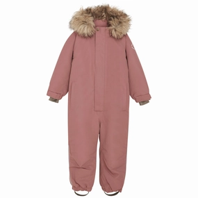 Athletic En Fant Burlwood Snowsuit m. Fake fur Suede