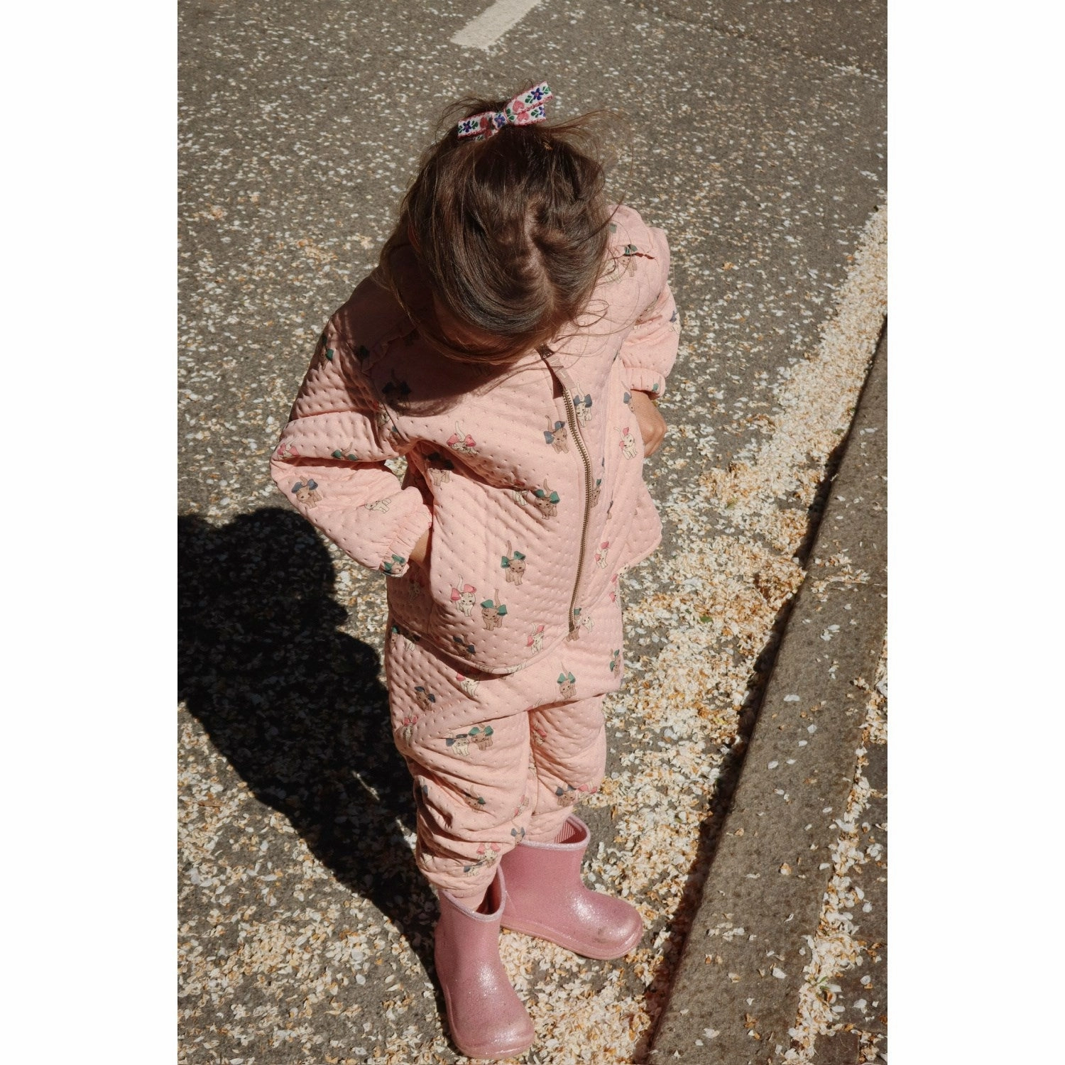 Athletic Konges Sljd Bow Kitty Pink Thermo Frill Jacket Grs