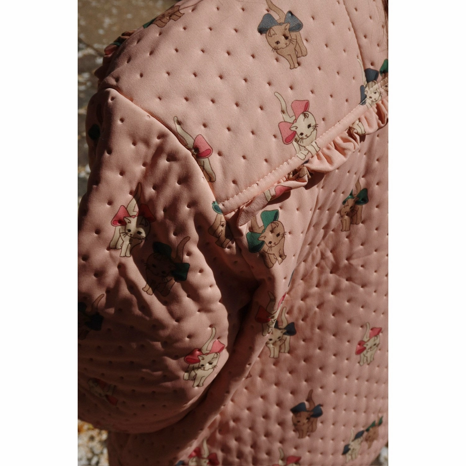 Athletic Konges Sljd Bow Kitty Pink Thermo Frill Jacket Grs