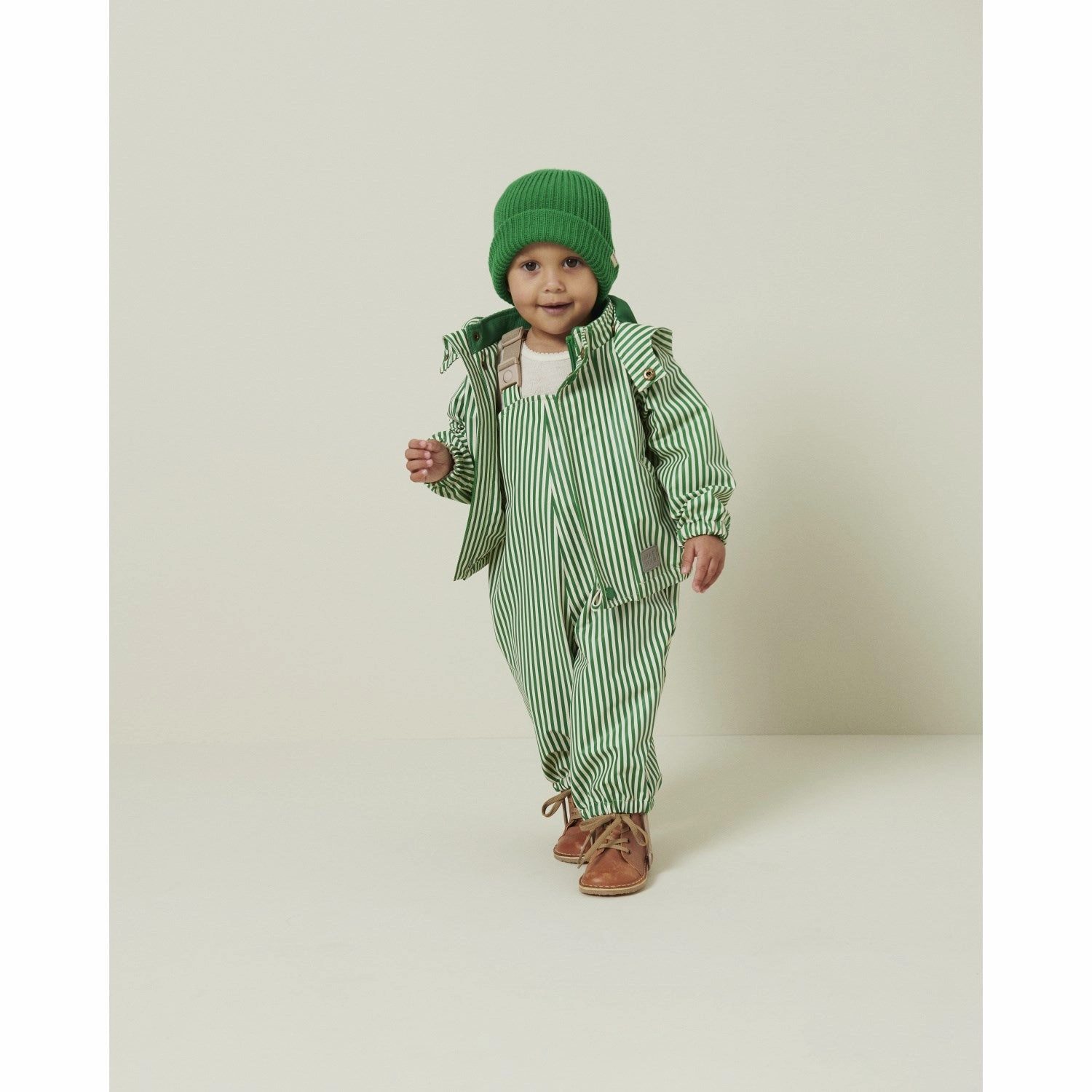 Athletic MarMar Rainwear Green Stripes Oddy Set Outerwear