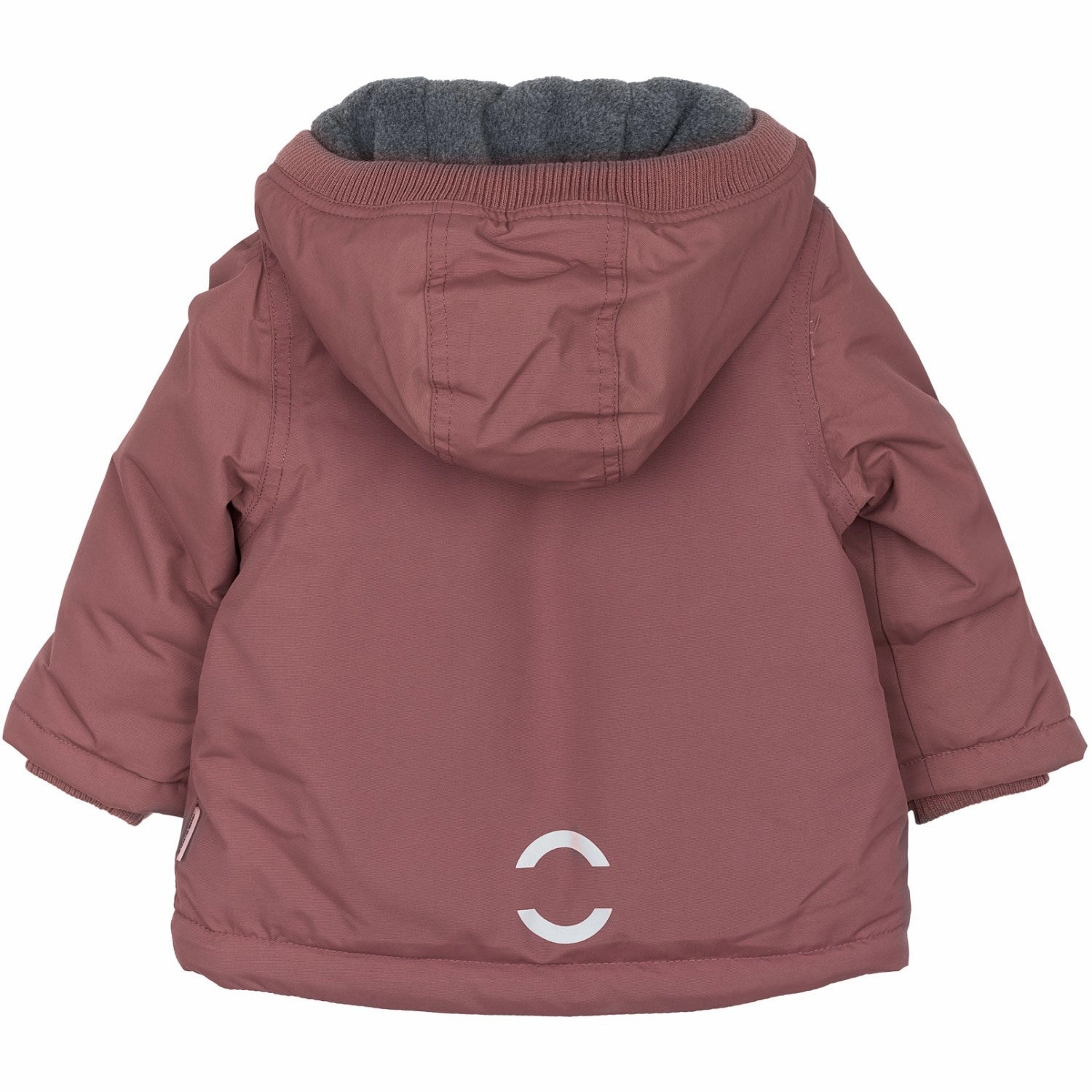 Athletic Mikk-Line Rose Brown Nylon Jacket Solid