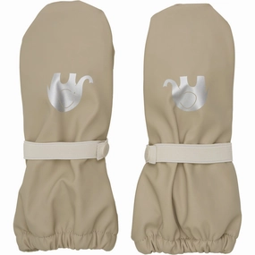 Attractive CeLaVi White Pepper Padded PU-Mittens Iconic Brand