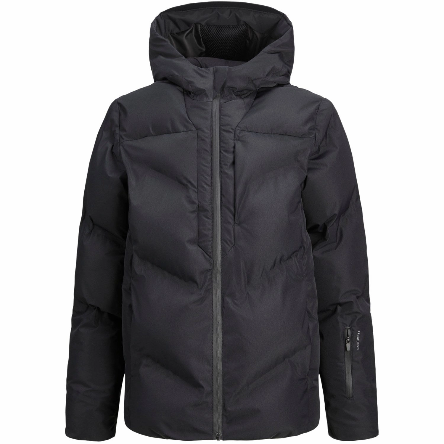 Jack & Jones Junior Black Coslay Heat Quilted Puffer Jacket Original Heritage