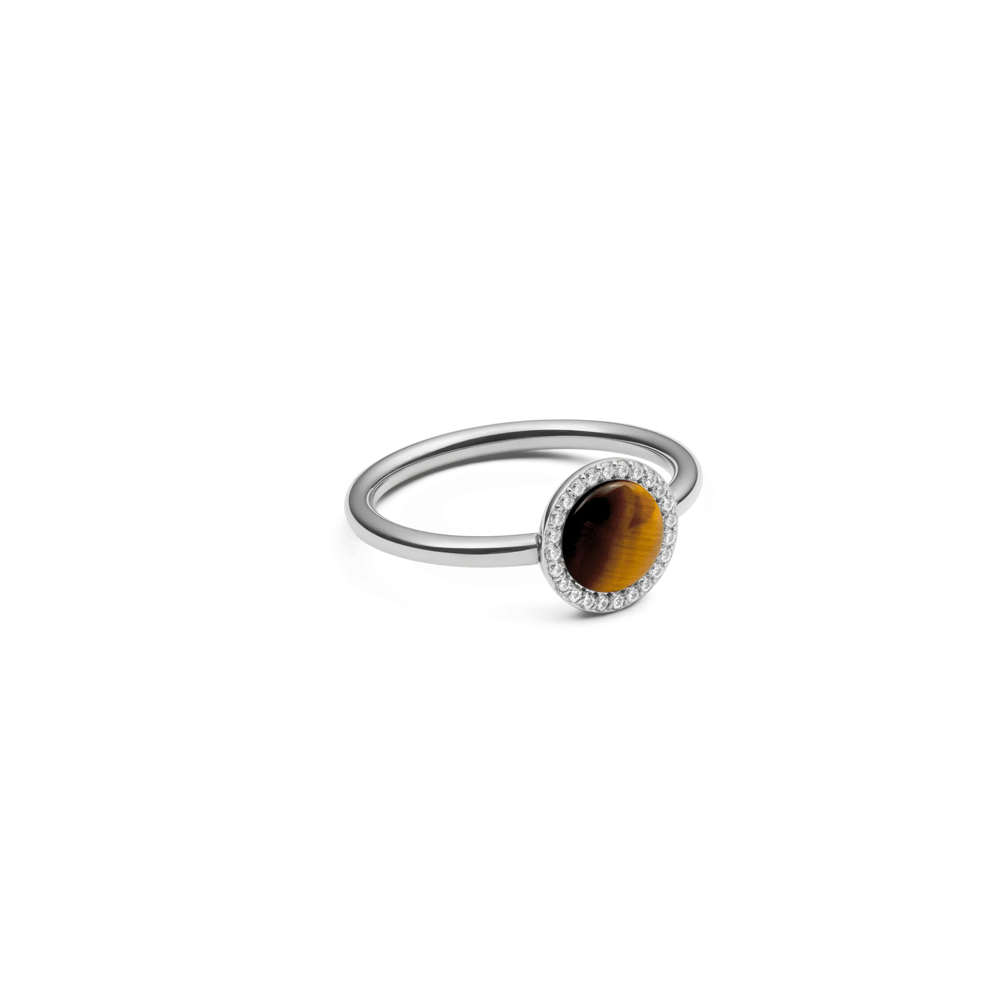 Audrey Ring Tiger Eye Silver