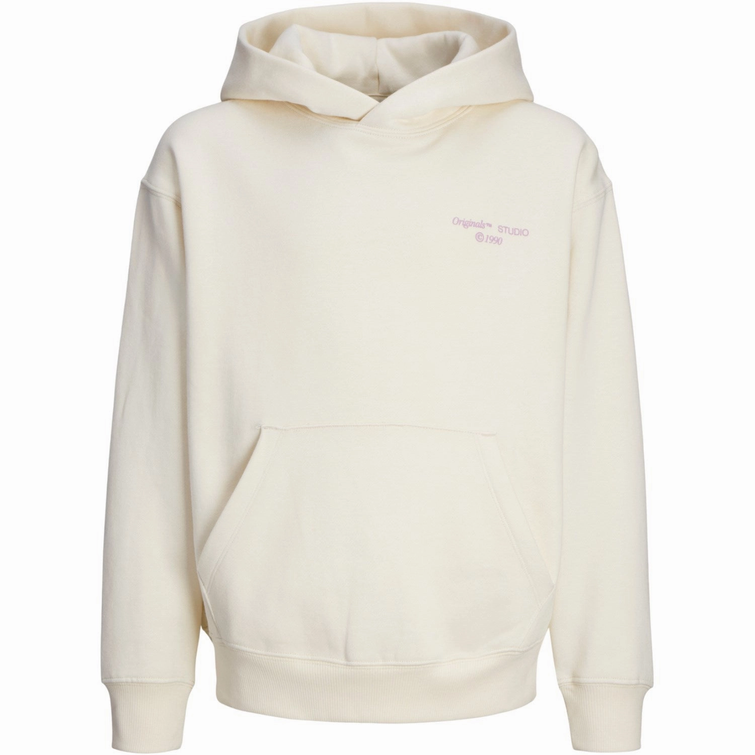 Jack & Jones Junior Antique White Ornoho Back Graphic Sweat Hoodie Superior Original