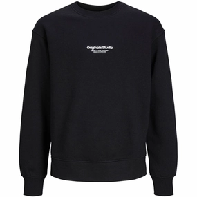 Authentic Jack & Jones Junior Black Jorvesterbro Sweatshirt Appealing